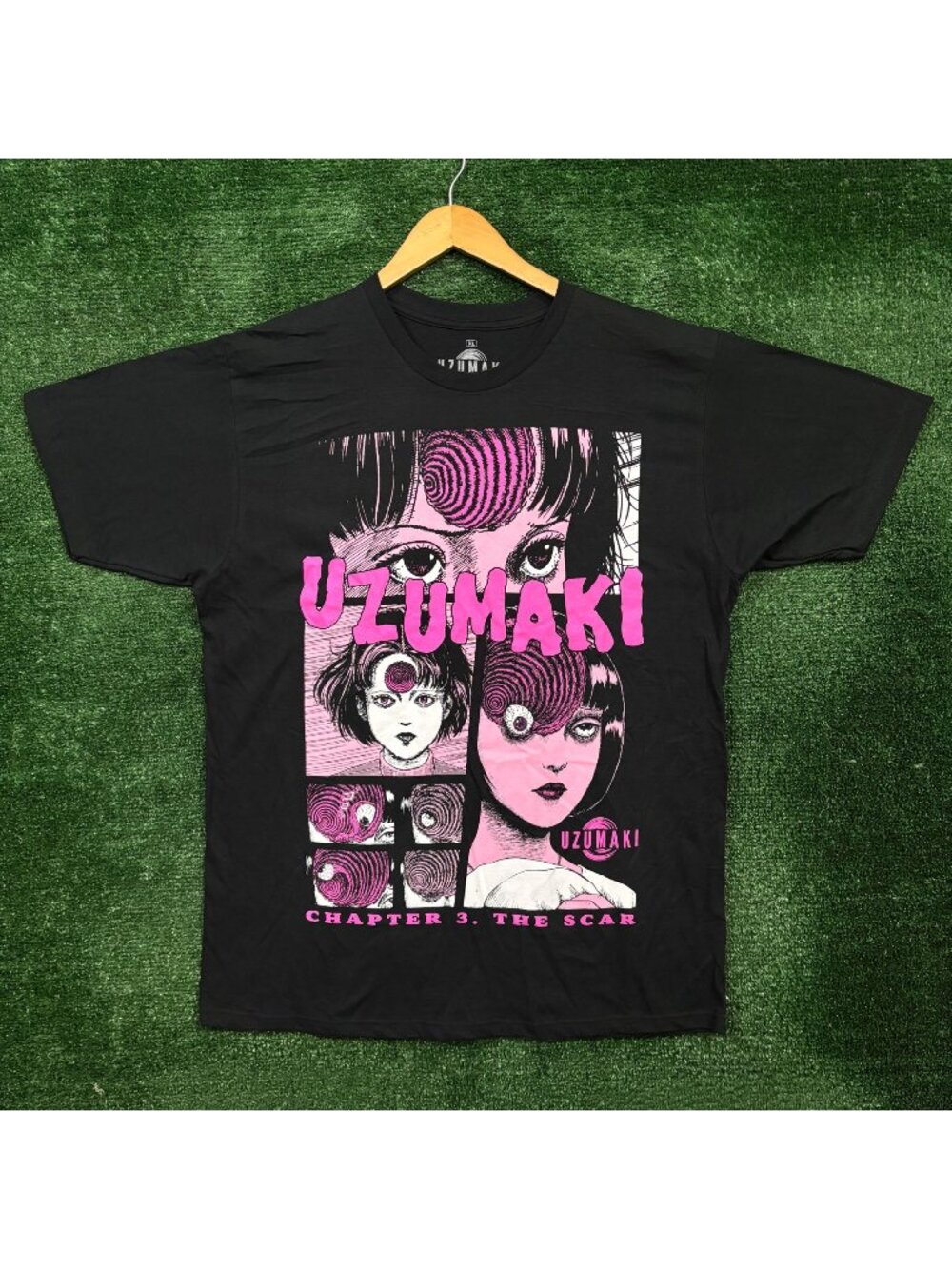 Junji Ito Uzumaki Chapter 3 The Scar Horror Manga T-Shirt Size Extra Large